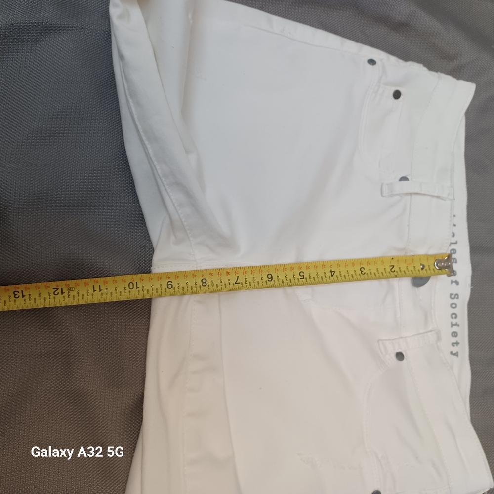 Articles Of Society Women Size 26 White Ankle Cropped Jeans Pant - Picture 14 of 16
